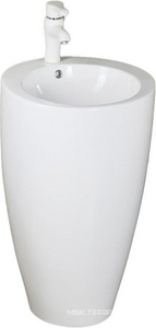 Умывальник Melana напольный 510/495/830мм на 1отверстие перелив керамика белый -B133, ZZ Melana MLN MLN-B133