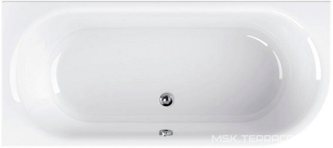 Ванна 180х80хh40(55,5)см, угловая, Левая, БЕЗ панели и мет.каркаса, (акрил),  ZZ Cezares Metauro METAURO CORNER-180-80-40-L-W37