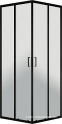 Душевой уголок 1000х800хh1950мм, прямоуг., правый/левый, (стекло прозрачное 5мм, фурн.цв.черный), City ZZ