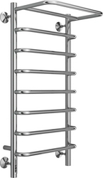 (ЦЕНА ПО ЗАПРОСУ) Полотенцесушитель электрический "Полка" П8, 400x850 мм, сухой -ЕвроТЭН, подводка скрытая + Кабель-вилка, управление справа,  ZZ