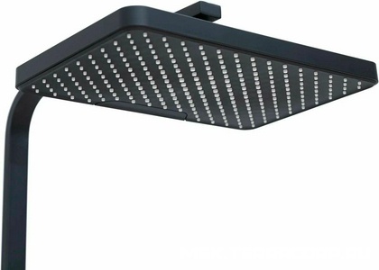 Смеситель для ванны, со стационарным верхним душем 305х205мм., душевая лейка, шланг в компл., (цв.черный матовый),  ZZ Allen Brau Infinity 5.21030-31