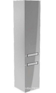 Шкаф-пенал 350хh1650х370мм, подвесной, 2-х дверный, 1 выдв.ящик, петли слева, крепёж в комп., (цв. DH Glossy White)  ZZ Villeroy & Boch Subway 2.0 A70800DH