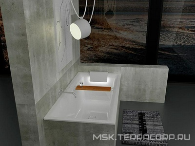 Ванна 170х75см, без ножек/рамы, панелей, слива-перелива, (акрил цв.белый), Still Square ZZ Riho still square B100001005