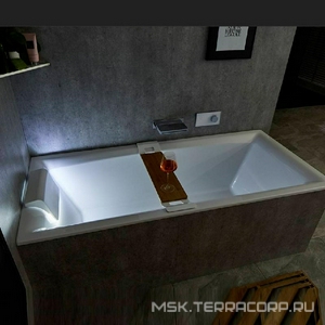 Ванна 170х75см, без ножек/рамы, панелей, слива-перелива, (акрил цв.белый), Still Square ZZ Riho still square B100001005