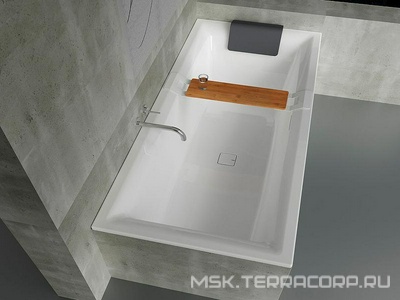 Ванна 170х75см, без ножек/рамы, панелей, слива-перелива, (акрил цв.белый), Still Square ZZ Riho still square B100001005