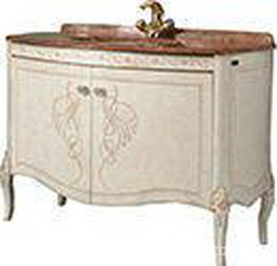 Тумба под раковину, 110,5хh84х58,5см, две распашные двери, ручки цв. хром,  ZZ Labor Legno Hermitage HEPL 113 ARG