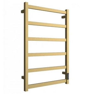 Полотенцесушитель электрический ДВИН  80х50 см, скрытое подключение+кабель с вилкой, золото матовое, KL Двин J plaza neo 4657795054815