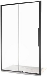 Душевая дверь в нишу раздвижная Good Door (BAS) Idea 1100x1950 мм, профиль черный, стекло прозрачное 6 мм  ZZ