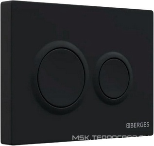 Комплект : инсталляция для подвесного унитаза+ клавиша цв.черный+ подвесной унитаз безободковый с сиденьем микролифт ZZ Berges Универсал 043311