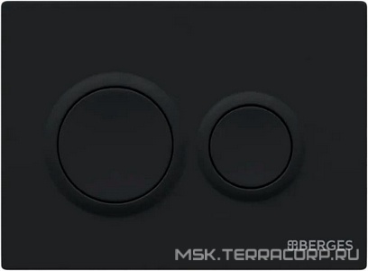 Комплект : инсталляция для подвесного унитаза+ клавиша цв.черный+ подвесной унитаз безободковый с сиденьем микролифт ZZ Berges Универсал 043311