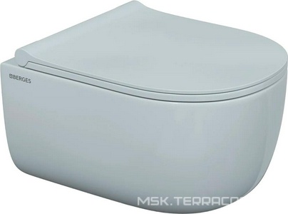 Комплект : инсталляция для подвесного унитаза+ клавиша цв.черный+ подвесной унитаз безободковый с сиденьем микролифт ZZ Berges Универсал 043311