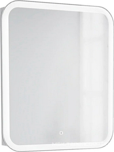 Зеркало-шкаф , 70x12,9x80 см с подсветкой, сенсор. управление,петли справа, ZZ STWORKI Монтре Мон.03.70/W