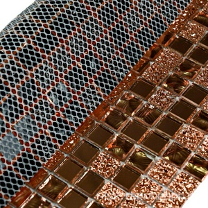 Мозаика Bonaparte Керамическая мозаика Mirror Bronze (4x15x15) ZZ 30.5x30.5