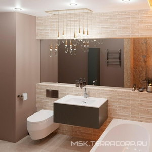 Тумба под раковину, с 1 выкатным ящиком, 600x590xh450мм, без раковины/столешницы,  (цв.серый матовый), ZZ La Fenice Terra FNC-01-TER-G-60