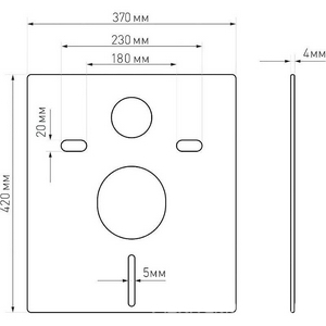 Система инсталляции для унитазов Atom Line 410 с кнопкой смыва, черная soft touch, ZZ Berges Универсал 040340