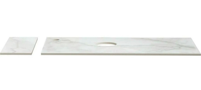 Комплект столешница с полкой для  LOFT 75 L  цв. мрамор АВ01 ZZ Aquanet Nova Lite 261851