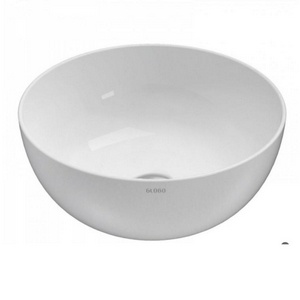 Раковина накладная на столешницу, круглая d370хh160мм, без отв.д/смесит., без перелива,  ZZ Globo T-Edge B6T37.BI
