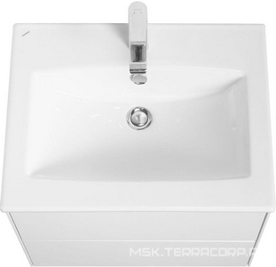 Тумба подвесная "" 60 см, без раковины Элина 60 см 1WH501606, 2 выдвижн.ящика, цв. белый, ZZ Aquaton Сохо 1A258001AJ010