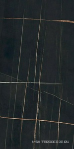 Керамогранит для пола и стены Florim Magnum Stones & More 2.0 Stone Sahara Noir Glossy 160х320 777631