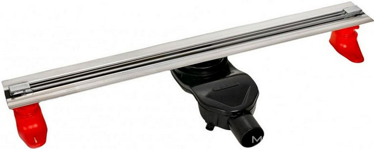 Душевой трап Super Slim 80 см, боковой  выпуск, цвет решетки хром / матовый, ZZ Berges Универсал 091154