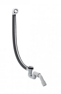 Слив-перелив удлиненный для нестандартных ванн, без поворотной ручки и пробки слива, Flexaplus ZZ Hansgrohe Универсал 58141180