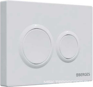 Клавиша для инсталляции, двухрежимная, цв. белый ZZ Berges Novum 040061