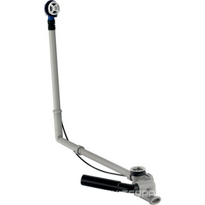 Слив-перелив д/ванны удлиненный, БЕЗ поворотной ручки и крышки слива арт.150.221.11.1 цв.белый или арт.150.221.21.1 цв.хром, Geberit ZZ Geberit Универсал 150.505.00.1