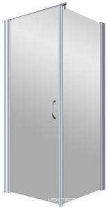 Душевое ограждение , 100x90x1900 мм, левая, профиль хром матовый, стекло прозрачное, БЕЗ поддона ZZ Vegas Glass EP-Fis EP-Fis 100*90 07 01 лев.