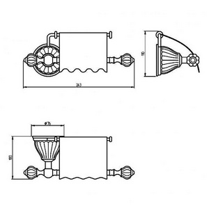 Держатель для т/б, с крышкой, (цв.бронза),  ZZ Migliore Olivia 17419