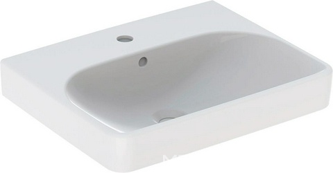 Раковина 550х440хh85(165)мм, подвесная / накладная, с 1 отв.д/смесит., с переливом, (без креплений), Smyle ZZ