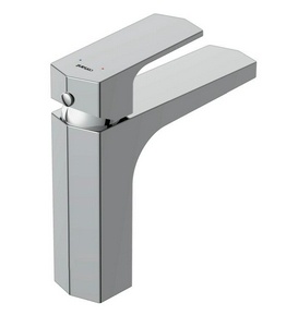 Смеситель для раковины, донный клапан click clack в комплекте, цв.хром Cersanit Wisla 63055