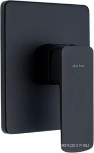 Смеситель для душа, встраиваемый в стену, внутренняя часть в компл., (цв.черный матовый),  ZZ Allen Brau Infinity 5.21015-31