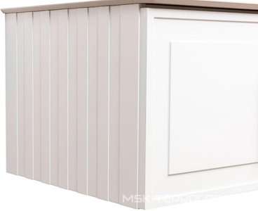 Тумба под раковину, с 1 выкатным ящиком, 776x469хh350мм, без раковины/столешницы, БЕЗ РУЧКИ, (цв.белый матовый),  ZZ La Fenice Cubo FNC-01-CUB-B-80