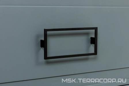 Тумба под раковину, с 2 выкатными ящиками, 776x469хh613мм, без раковины/столешницы, БЕЗ РУЧЕК, (цв.серый матовый),  ZZ La Fenice Cubo FNC-01-CUB-G-80-2