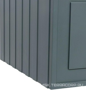 Тумба под раковину, с 2 выкатными ящиками, 776x469хh613мм, без раковины/столешницы, БЕЗ РУЧЕК, (цв.серый матовый),  ZZ La Fenice Cubo FNC-01-CUB-G-80-2