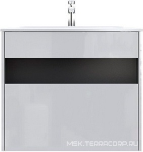 Тумба подвесная 80 см, БЕЗ РАКОВИНЫ, 1 выдв. ящ, цв.белый глянец KL AMPM FUNC M8FFUX0801WG