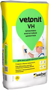Шпаклевка цементная белая  VH 20 кг (56 шт/пал) ZZ Vetonit Vetonit 1025054