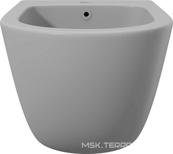 Биде подвесное 525х365мм, крепёж в компл., (цв.серый матовый),  ZZ Aqueduto Ovo OVO0330