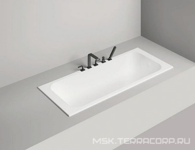 Ванна из искусственного камня "" 1685х785, отдельностоящая, цв.белый глянец ZZ Veconi IMPERIA IMP17080