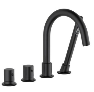 Смеситель для ванны врезной на борт ванны Saona 2330/03Y, с термостатом, цв. черный мотовый, ZZ Timo saona 2330/03Y