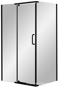 Душевой угол 19B. профиль черный матовый, стекло прозрачное 6 мм  ZZ Veconi RV RV19B-12090-01-C5