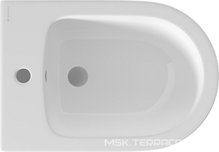 Биде подвесное 525х365мм, крепёж в компл., (цв.белый глянец),  ZZ Aqueduto Cone CON0310