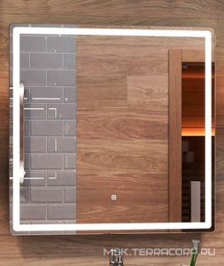 Зеркало  Classic 700, 70х70 см, сенсорное управление, светодиодная подсветка, ZZ Vigo Geometry z.GEO.70.Classic