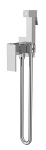 Смеситель совмещённый с гигиеническим душем, (готовый комплект: лейка, шланг, скрытая часть), (цв.хром), Vincea ZZ Vincea Универсал VHFW-102CH