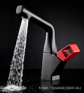 Смеситель для кухонной мойки Soul LM6008BL, выдвижной излив, цв. черный матовый, ZZ Lemark soul LM6008BL