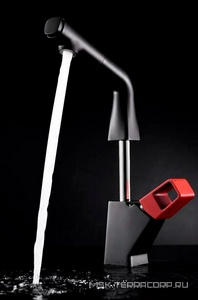 Смеситель для кухонной мойки Soul LM6008BL, выдвижной излив, цв. черный матовый, ZZ Lemark soul LM6008BL