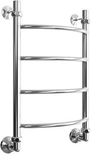 Полотенцесушитель водяной 60х40 см, П4, комплект уголоков гайка/гайка 1/3*4  в комплекте, цв. хром глянец KL Двин R 4627087853921