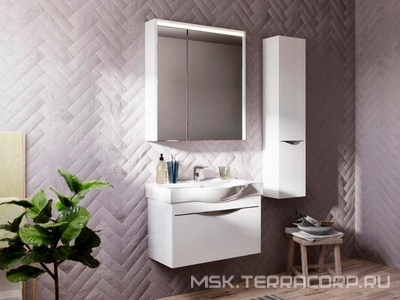 Раковина накладная Беверли (для мебели) Хельсинки 80 см, цв. белый ZZ STWORKI 
Хельсинки 1WH302422