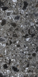 Керамогранит для пола и стены Kerranova Terrazzo Керамогранит K-333/MR Dark Grey ZZ30х60 K-333/MR/300x600x9