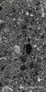 Керамогранит для пола и стены Kerranova Terrazzo Керамогранит K-333/MR Dark Grey ZZ30х60 K-333/MR/300x600x9